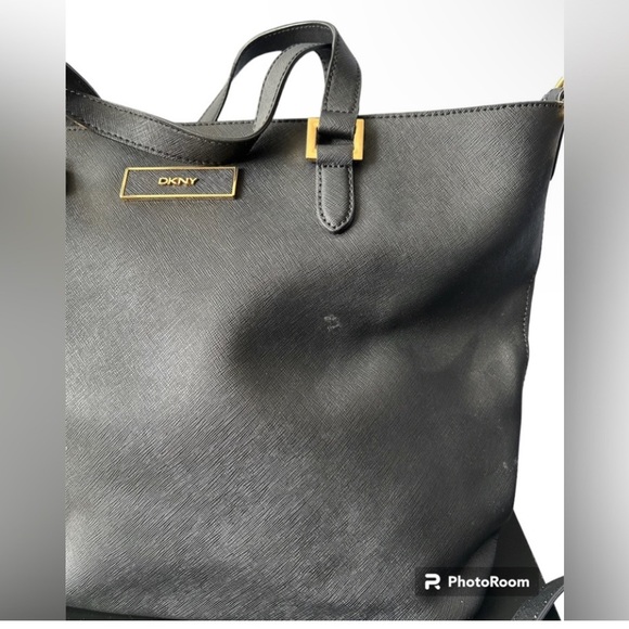 EUC DKNY Saffiano Tote w/ Crossbody Strap - Picture 6 of 15